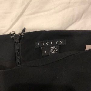 Theory black work skirt